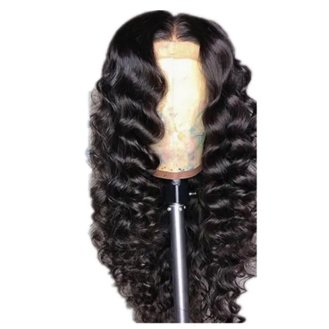 Small Curly Wig, Partial Long Curly Hair, High Temperature Silk Chemical Fiber Headgear Black - Shop at LoveMi