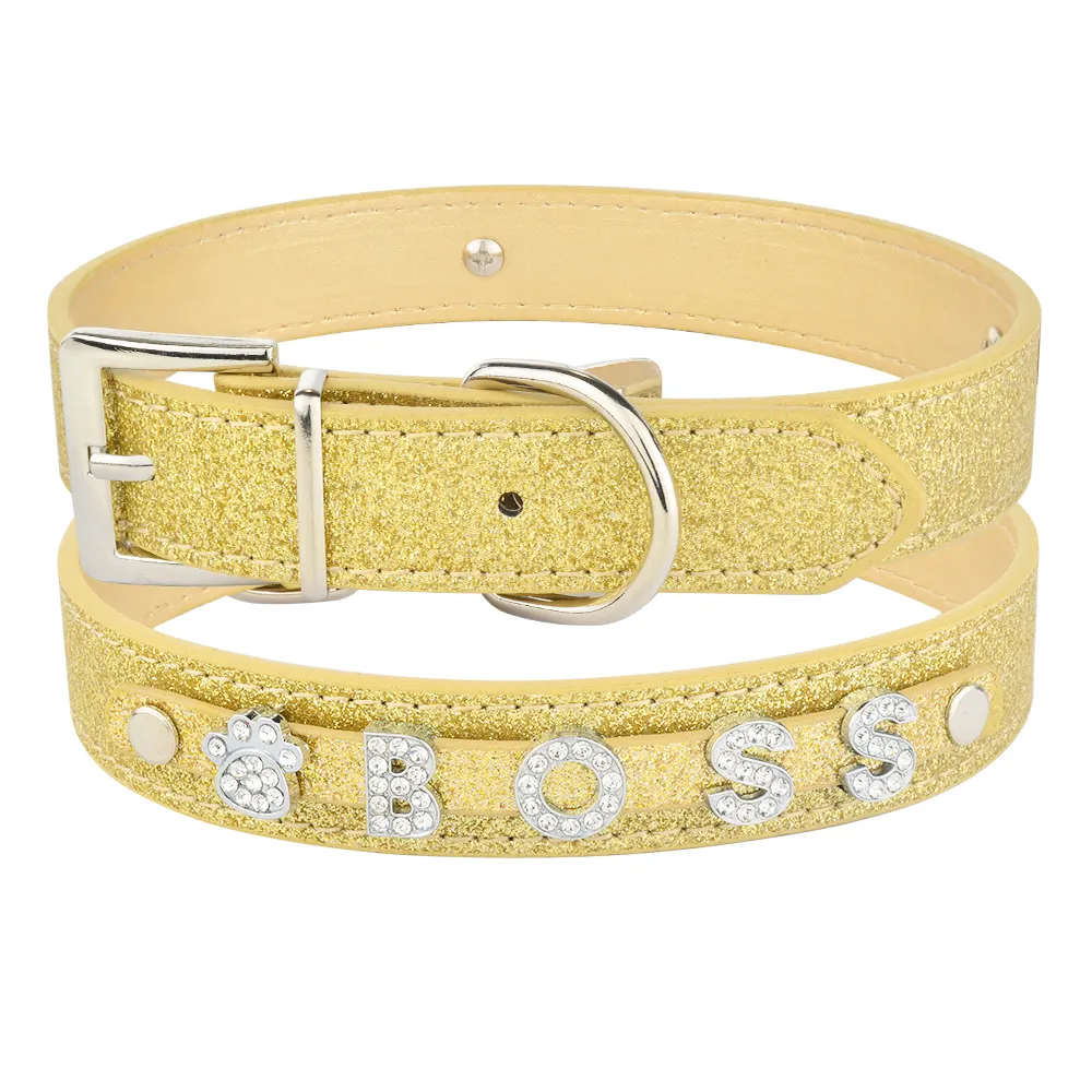 DIY Alphabet Dog Name Pet Collar Wear