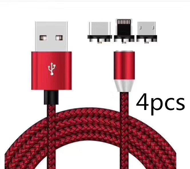 Android Type c Three-in-One Magnetic Suction Head Charging Cable - Image 12