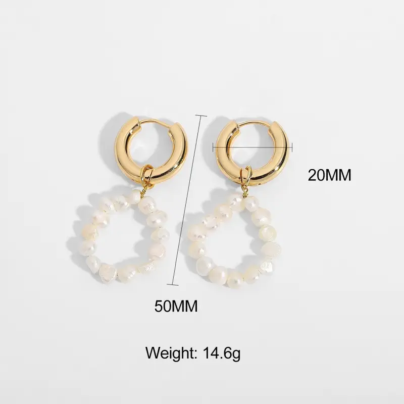 Women's Trendy Pearl Element Earrings