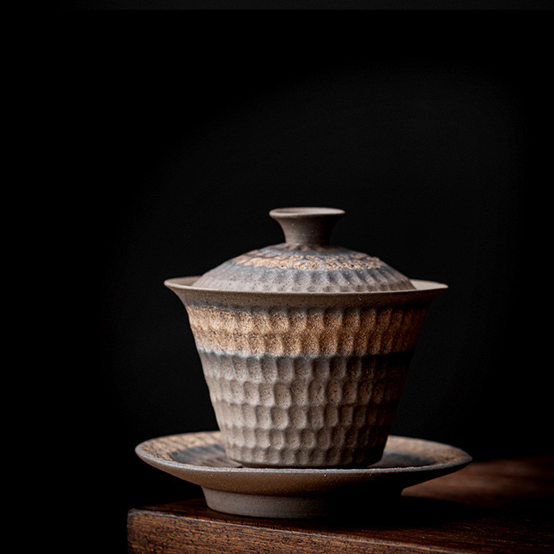 Vintage Ceramic Sancai Cup Household Kung Fu Tea Set