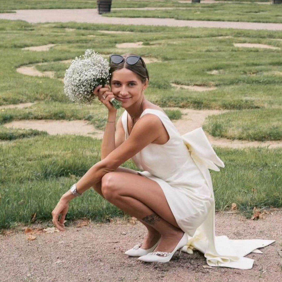 Birthday Party License Registration Small Dress Travel Shoot Milky White - Shop at LoveMi