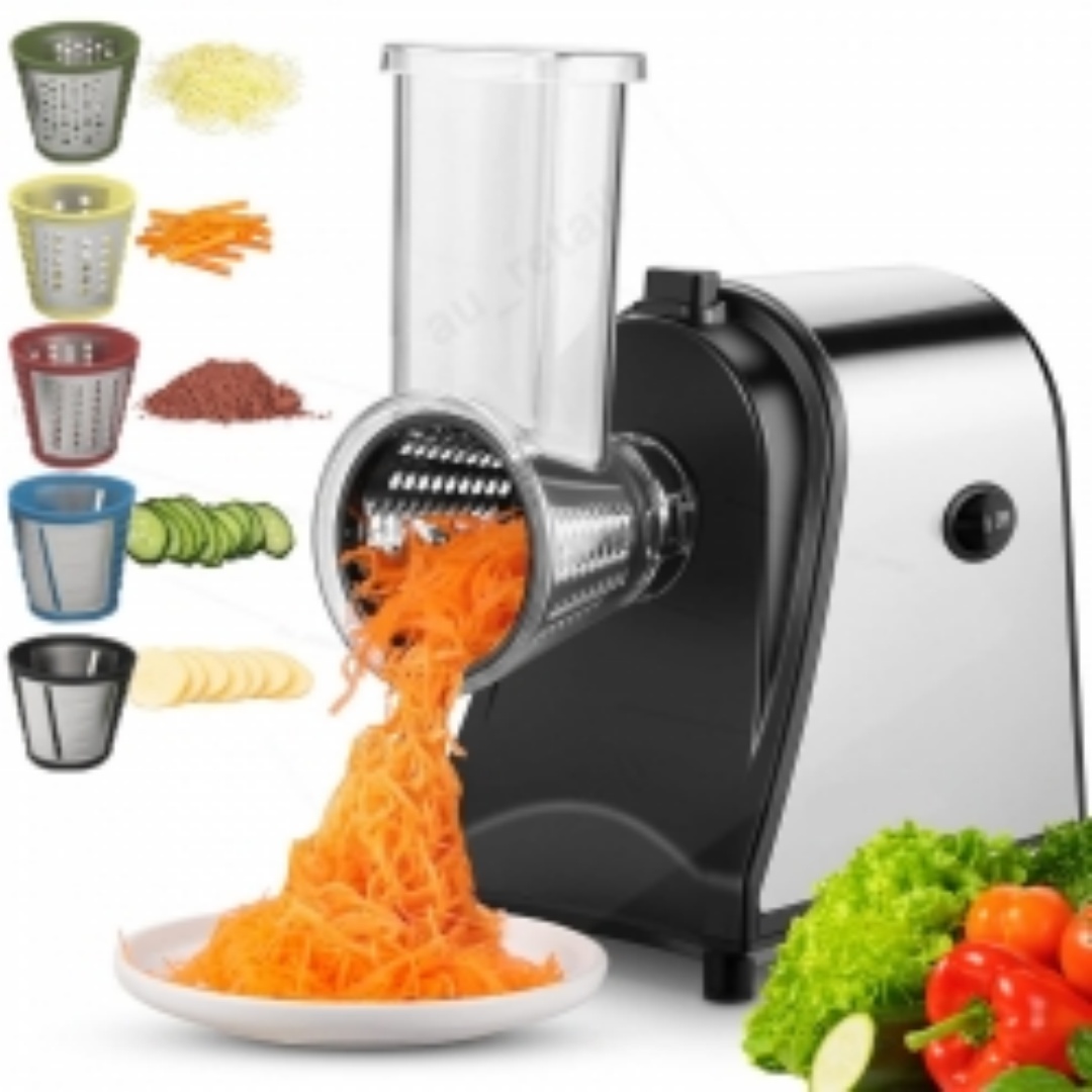 1 0 0W Electric Grater Vegetable Food Rotary Drum Grater Chopper Slicer MAX CUT 3