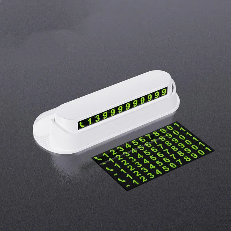 Luminous Car Temporary Parking Card Sticker Air