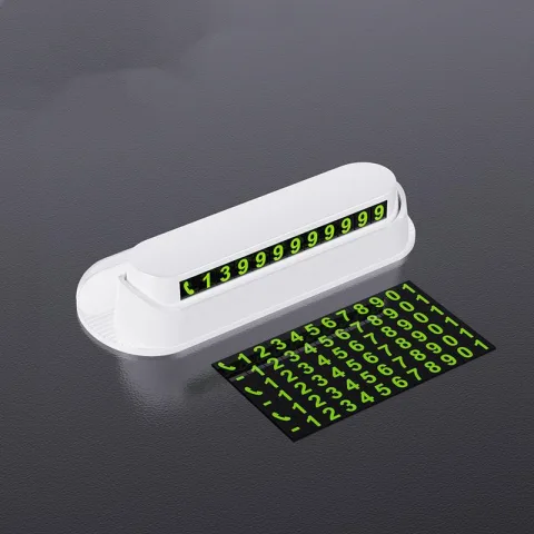 Luminous Car Temporary Parking Card Car Sticker Car Air