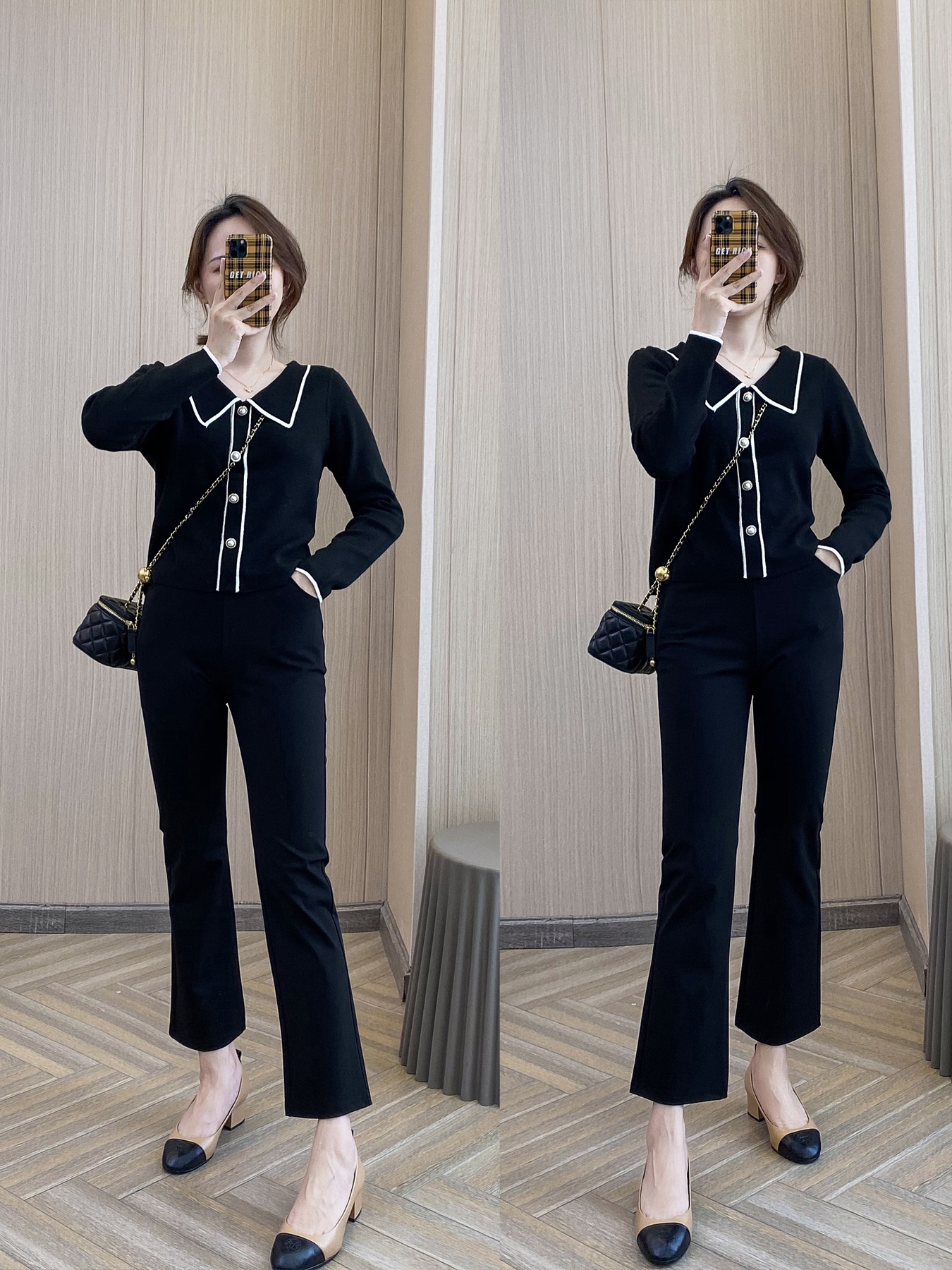 Title 5, Three Quarter Loose Straight Wide Suit Casual P...