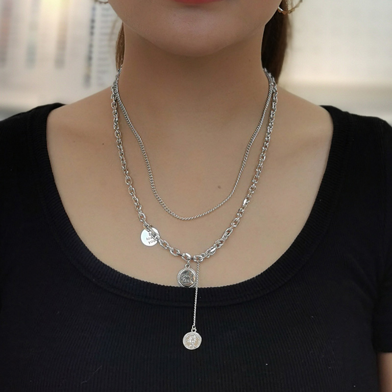 Asymmetric Fashion Simple Metal Clavicle Chain