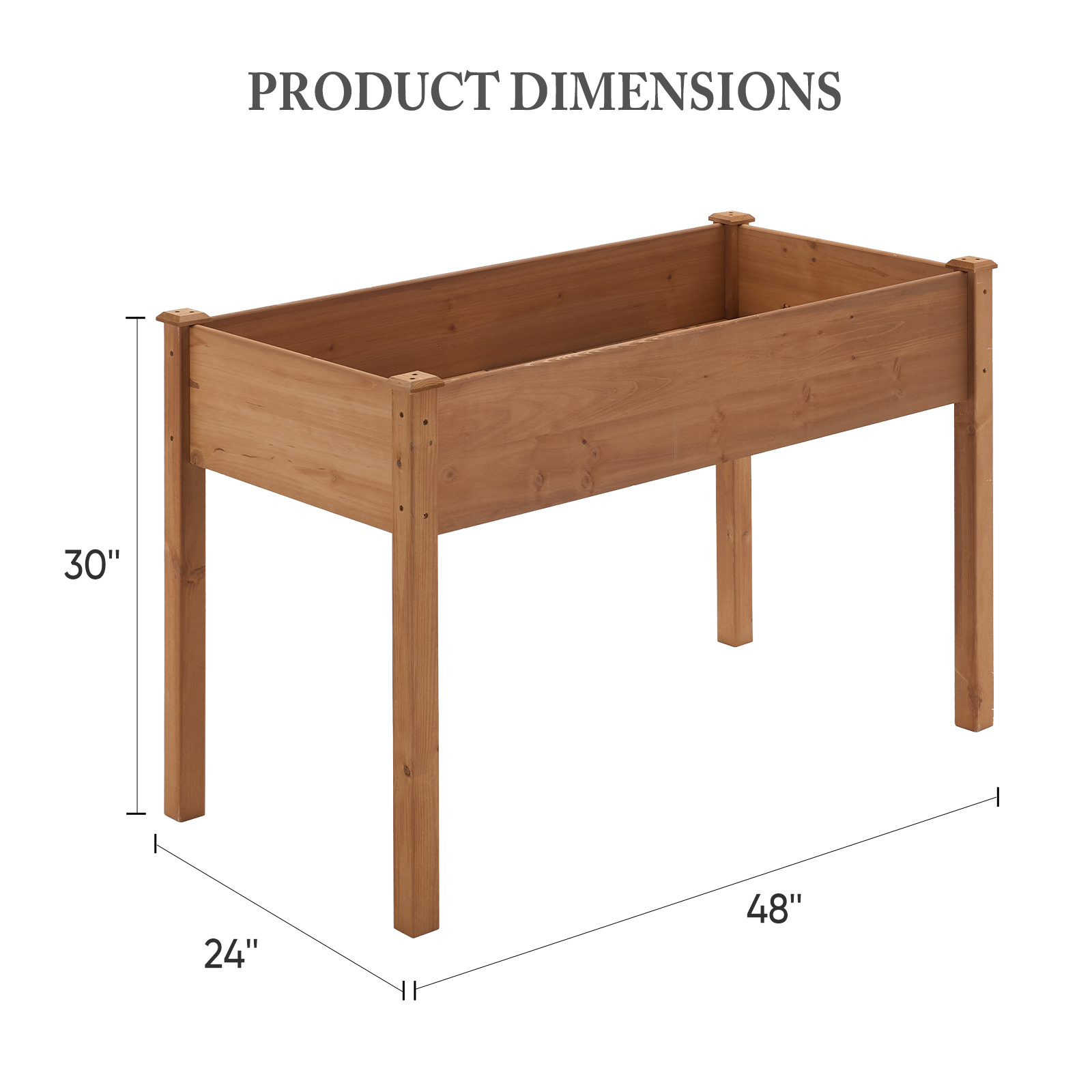 A Legged Elevated Flower Pot, An Outdoor Planting Box With Padding, Used For Growing Herbs, Flowers And Vegetables