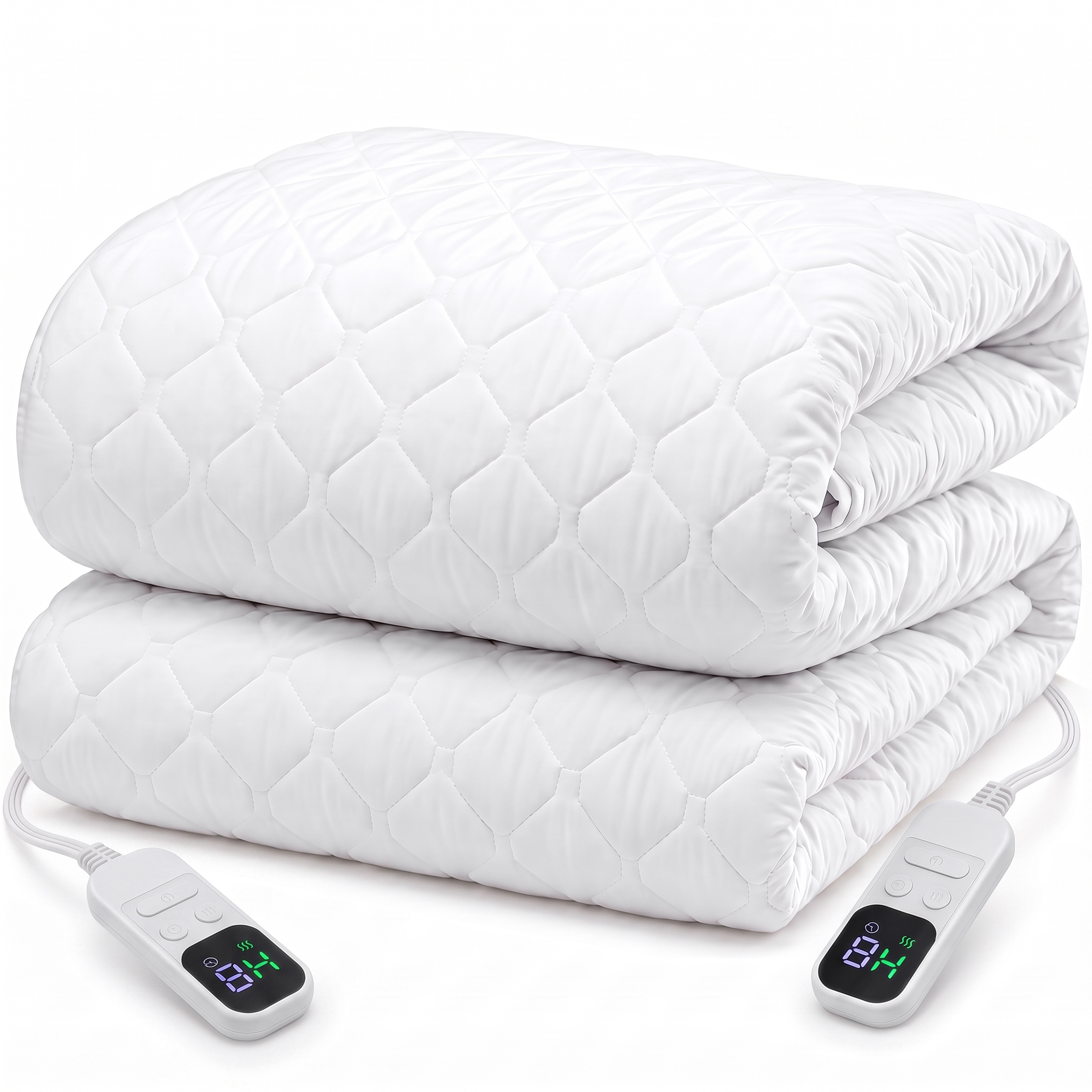 QUEEN-Heated Mattress Pad - Ultra Wide Dual Controller Electric Heater With 12 Heating Settings, Automatically Shuts Off After 12 Hours image 3