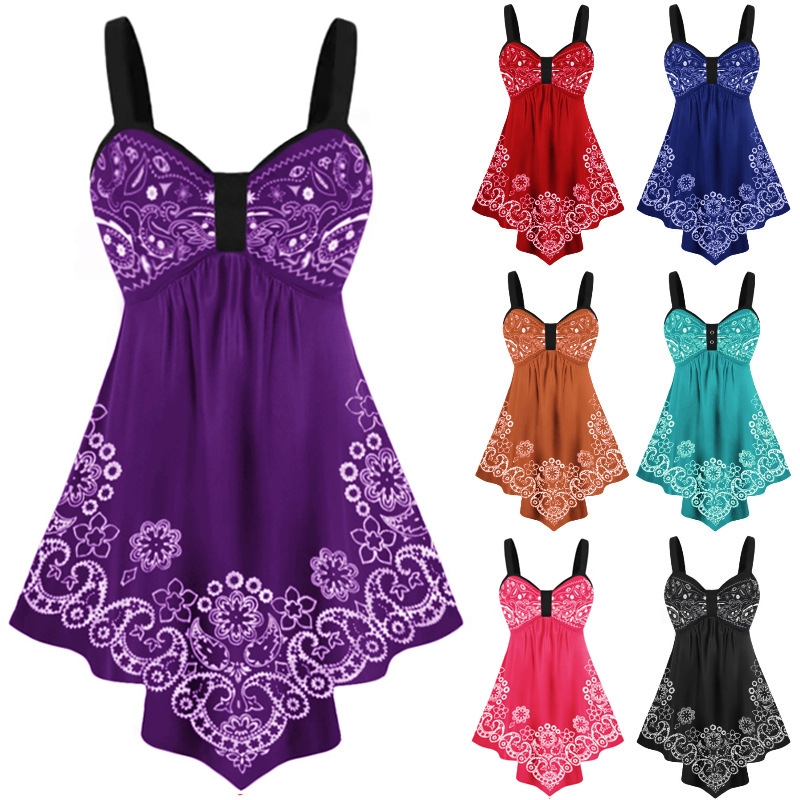 Ladies Fashion Personality Irregular Ruffle Dress