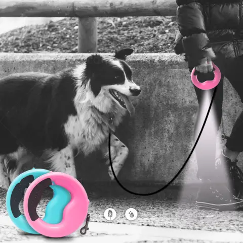 New LED Automatic Telescopic Traction Rope for Pets