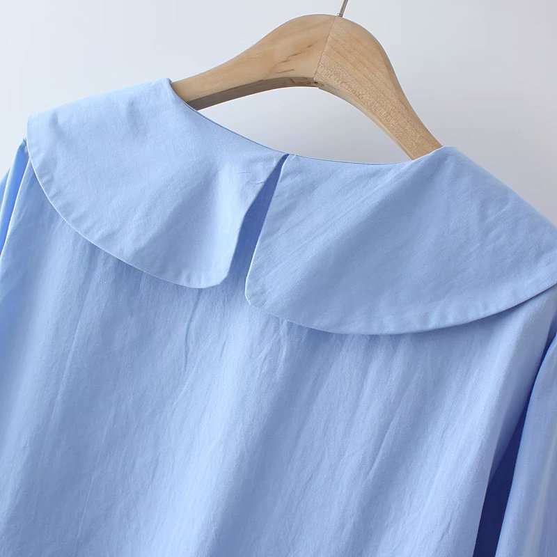 Title 4, Fashion Simple Solid Color Shirt Cotton Three-c...