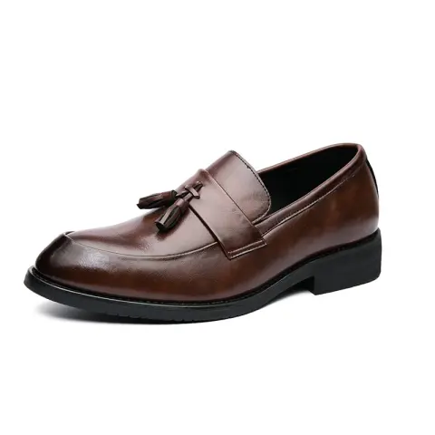 Casual Men Loafers Classic Tassel Men Leather Shoes Wedding