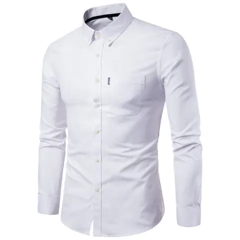 Men S Shirts Korean Men Slim Long Sleeve Dress