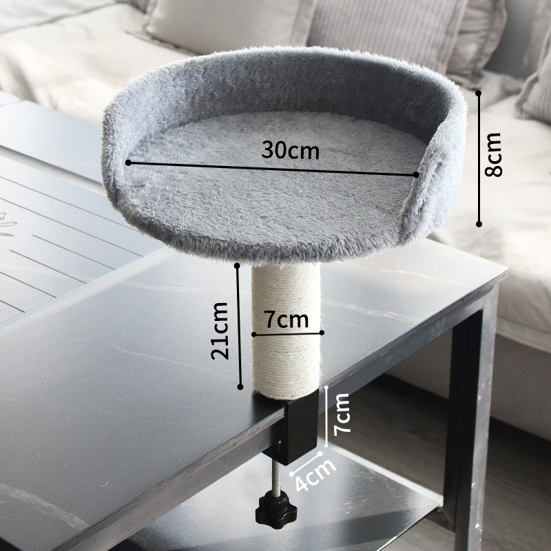 Cat Climbing Structure With Suspended Nest Table Clamp Adjustable Height — image 6