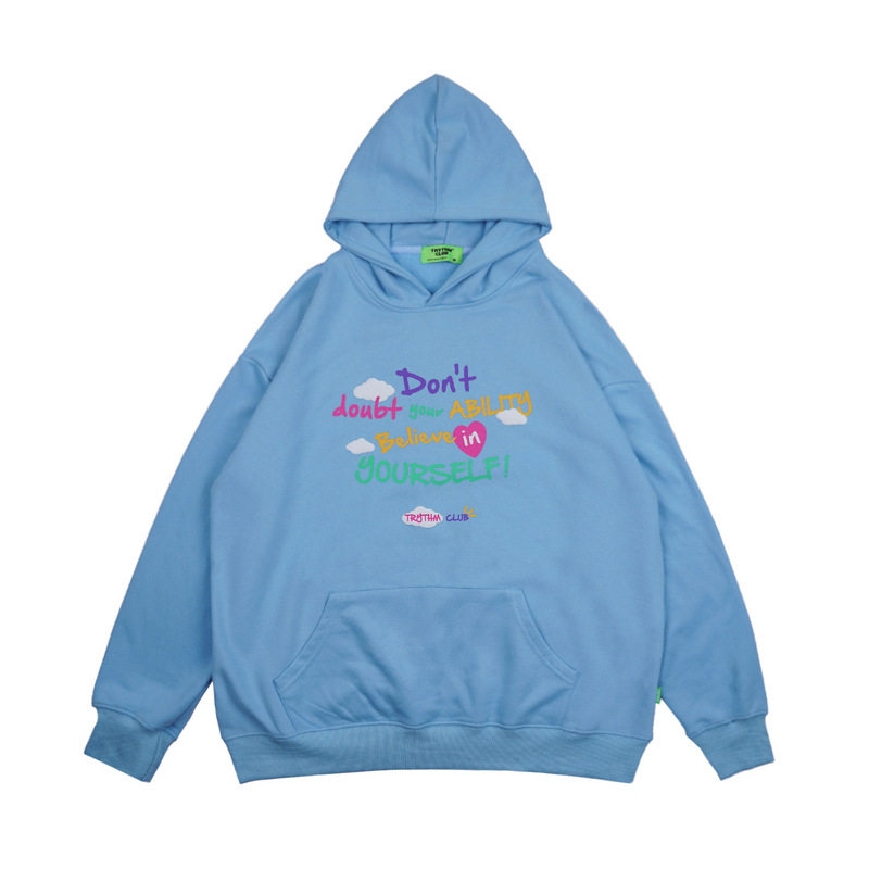 Title 1, Rainbow Foaming English Hooded Sweater Men And ...