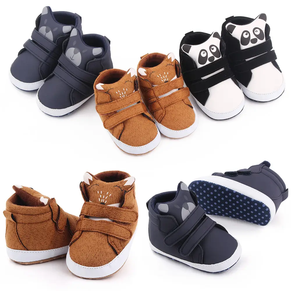 Soft Soled Casual Toddler Shoes Double Velcro Baby