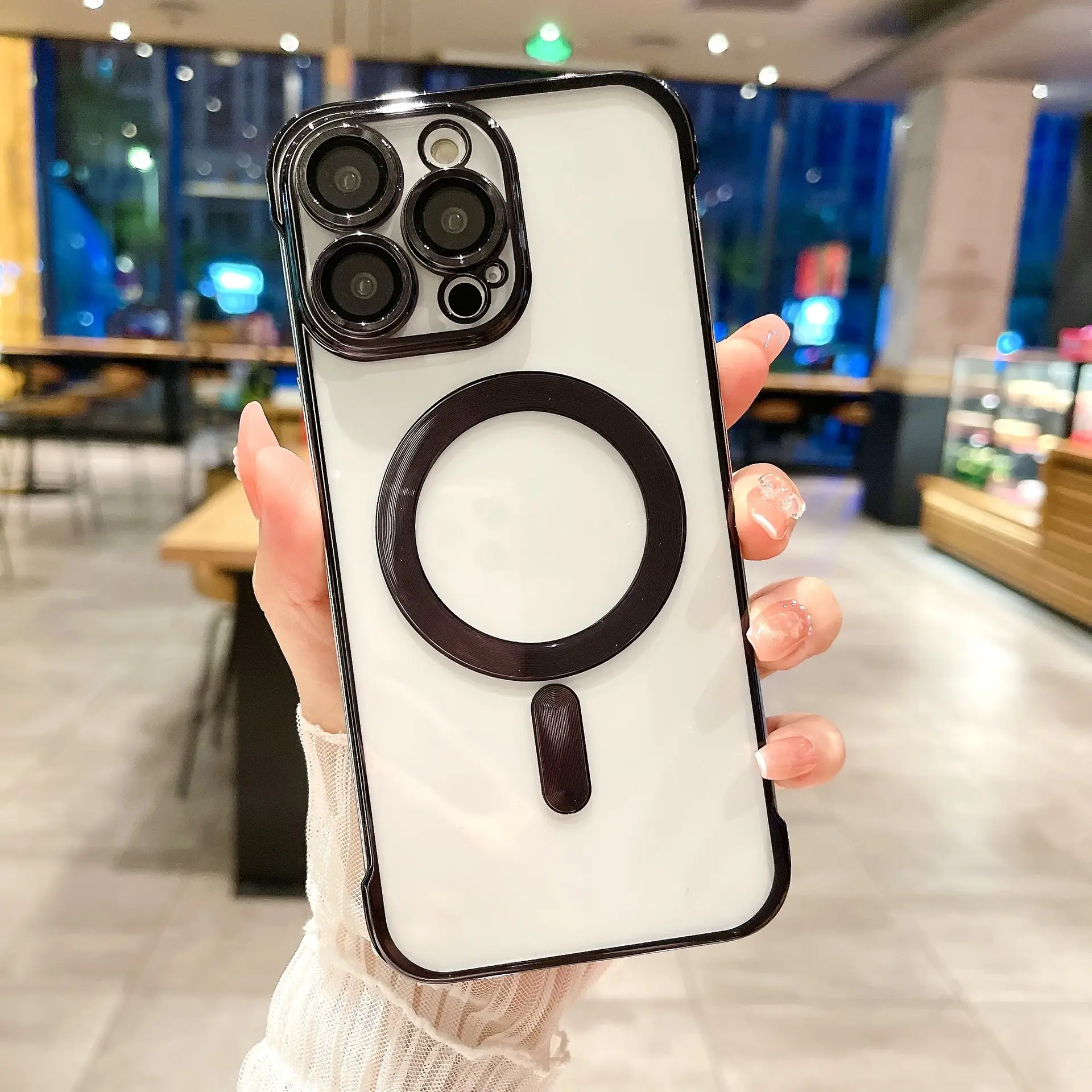 Magnetic Suction Bezel-free Phone Case