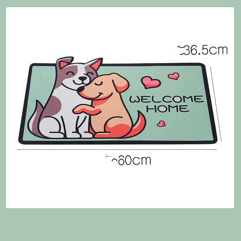 Cheerful Cartoon Welcome Mats