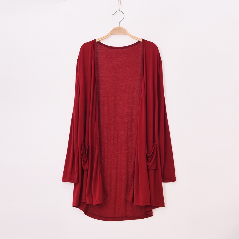 Loose Mid-length Korean Candy Modal Cardigan