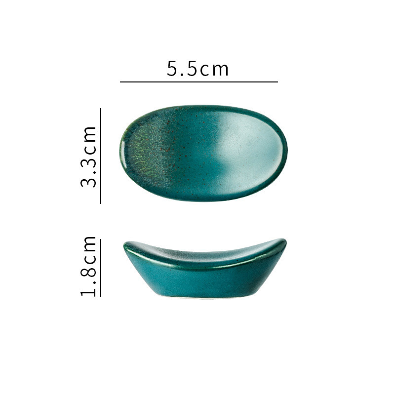 Title 7, 1Piece Earthenware Ingot Chopstick Holder Chops...