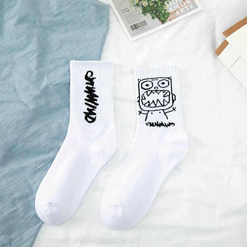 Korean Version Of Street Skateboard Basketball Socks