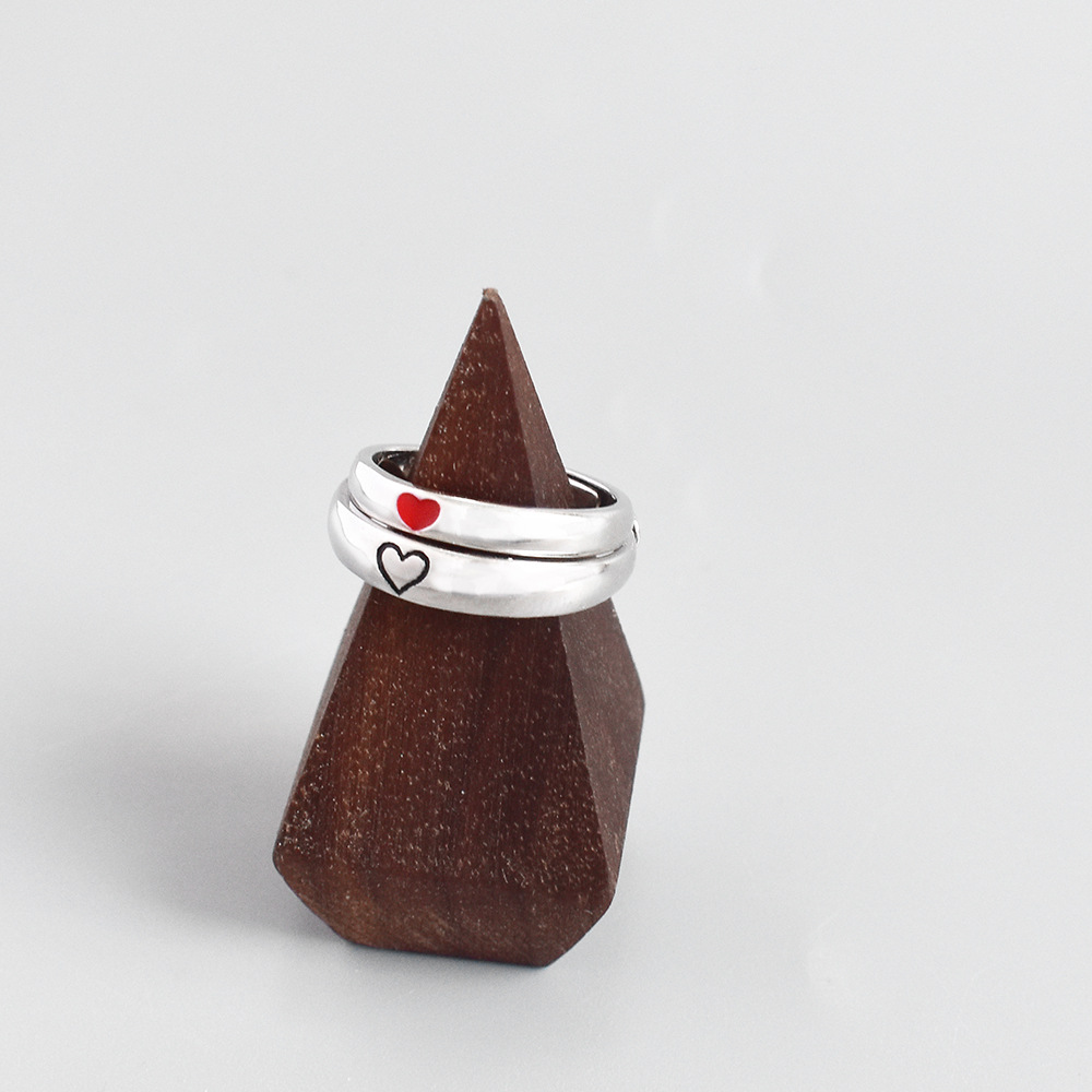 Sterling Silver Temperament Men's And Women's Live Mouth Ring Trend Fashion Jewelry