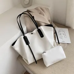Women's Fashion Personality One Shoulder Handbag - White - View 1
