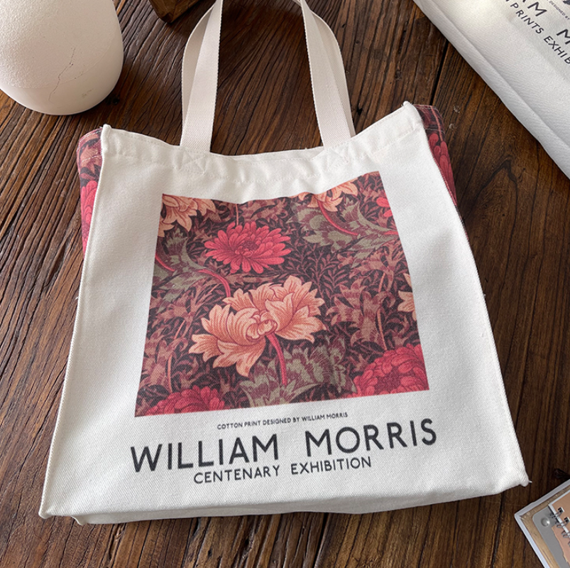 Autumn And Winter Retro Printed Shoulder Canvas Bag