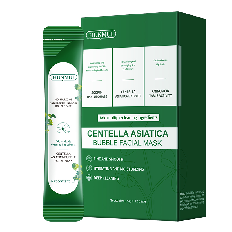 HUNMUI Centella Asiatica Bubble Face Mask 4gx12 Packs — foto 4