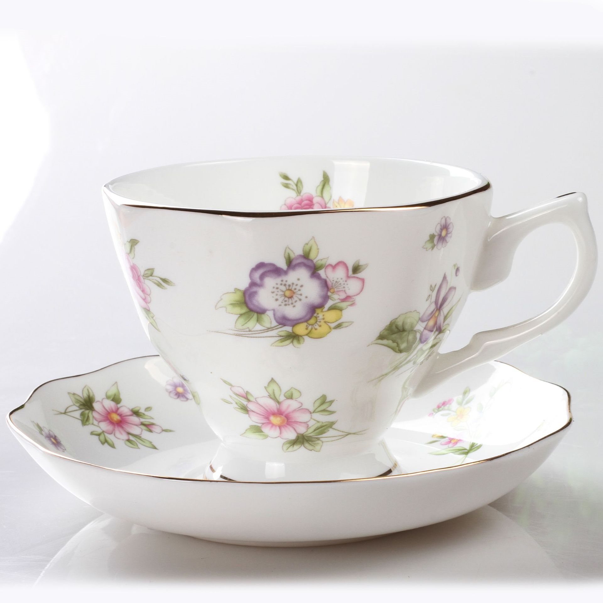 Flower Love Cup and Saucer