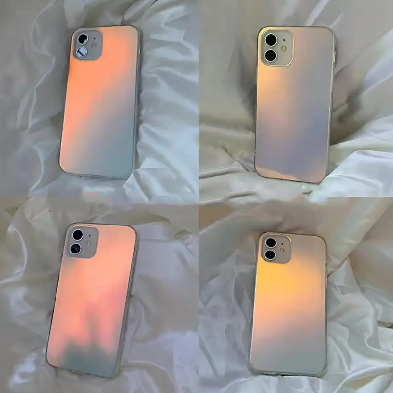 New Simple Gradient Laser Frosted Phone Case