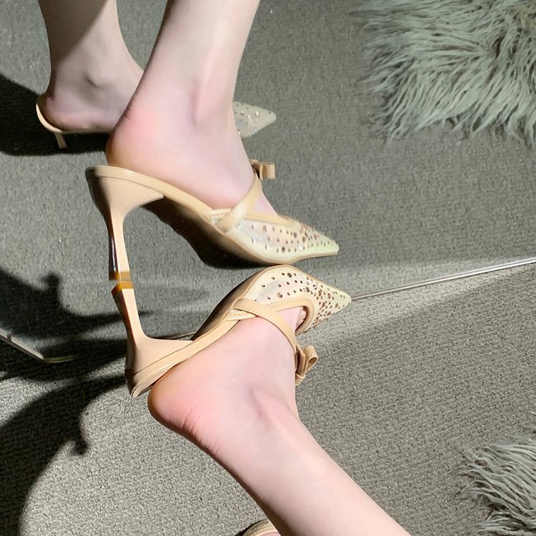 Pointed Toe Kitten Heel Mules, picture 4 of 4