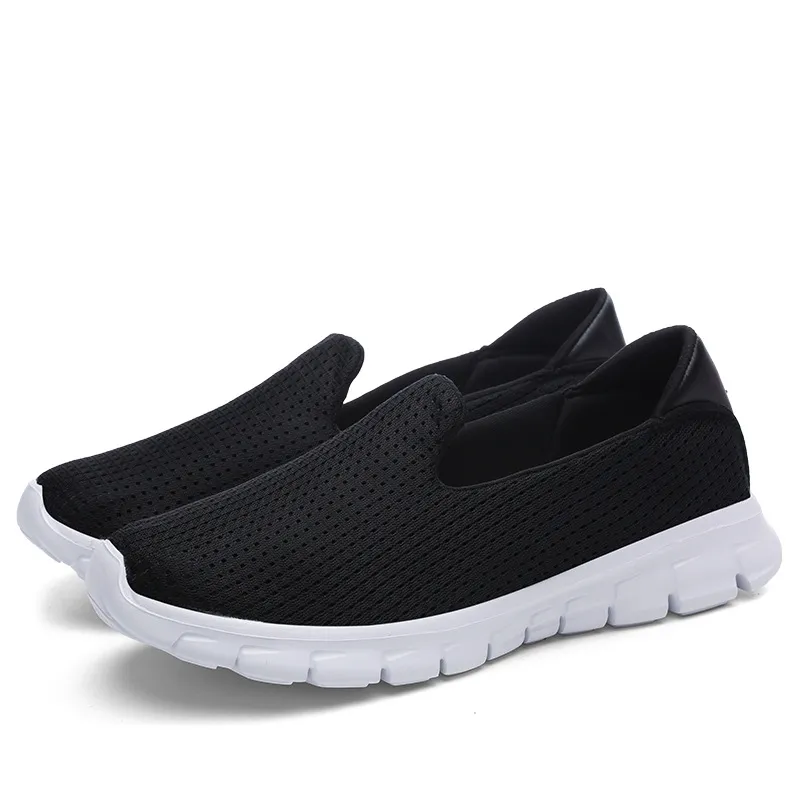 Breathable Mesh Shoes, Lightweight Soft Sole Women's Shoes, Sports Casual Shoes - Black