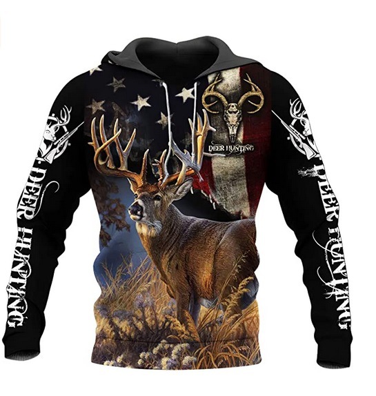 Title 3, Hoodie Printed Jacket European And American Men...