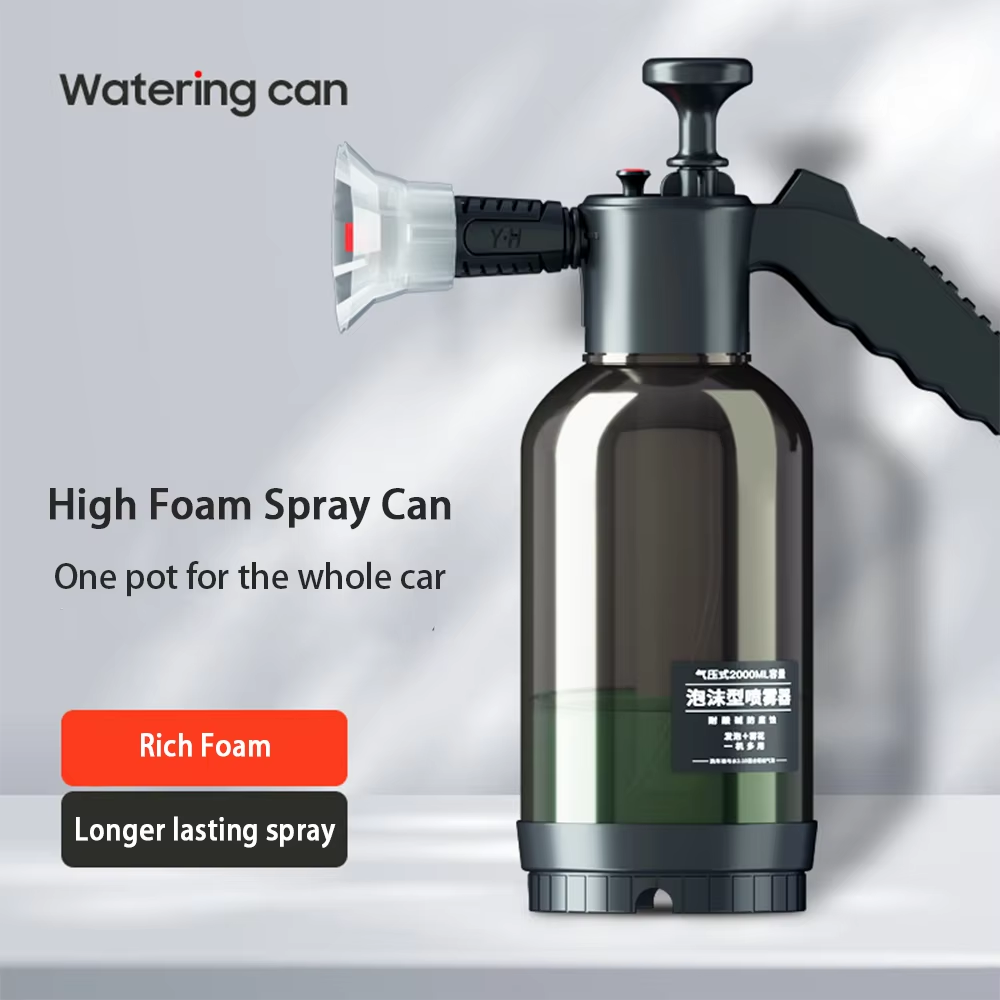 2L Portable Car Wash Foam Sprayer Manual Pneumatic Foam Spray Bottle Thickened High Pressure Explosion Proof Super Foam — foto 5
