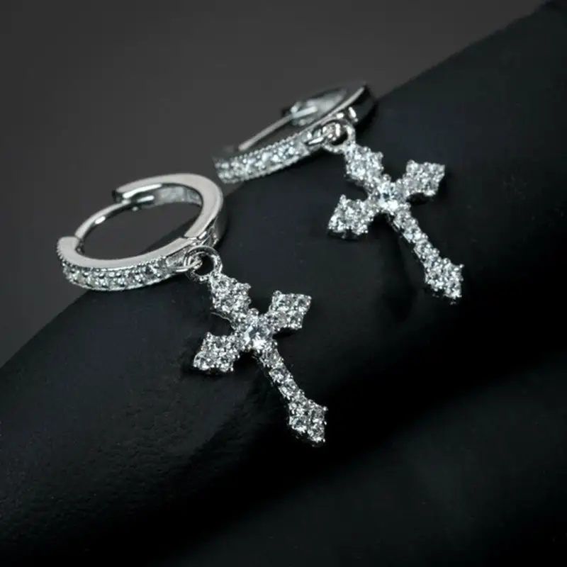 Cross Men's And Women's Earrings Europe And America