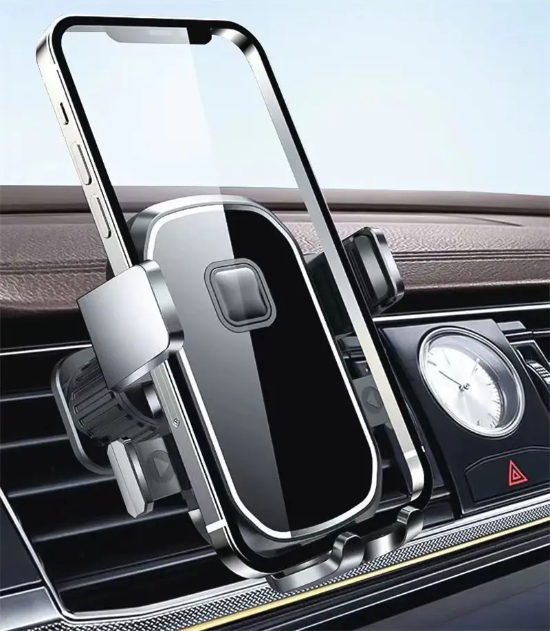 Vehicle Mobile Phone Support Frame Gravity Linkage Horizontal And Vertical Oblique Fixed Navigation Frame Air Outlet Universal