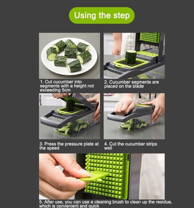 16-in-1 Vegetable Cutter & Peeler | Fast Salad Prep Tool — view 4