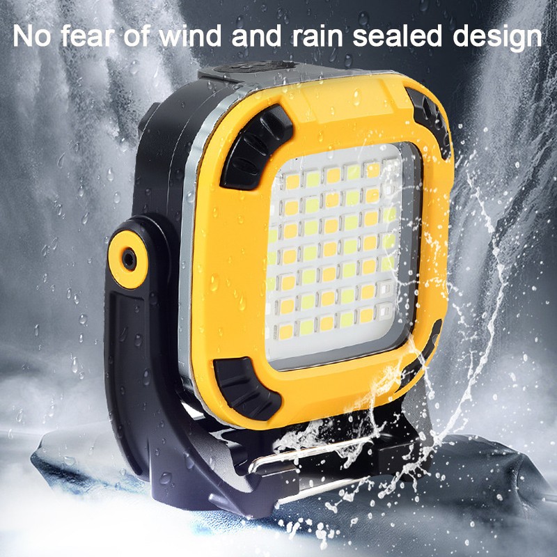 Rechargeable LED Work Light COB Super Bright Floodlight Portable Waterproof 7