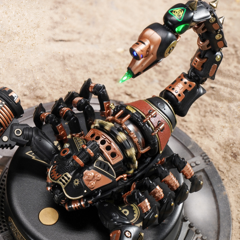 ROKR Scorpion Building Toy Puzzle Boys Xmas Gift ROKR Heavy Equipment Battlefield Scorpion Building Toy Puzzle for Boys Xmas Gift Product Description ROKR The Storm Beetle DIY Moveable Mechanic Organism 3D Puzzle Series Steampunk Design Funny Toys for Kid