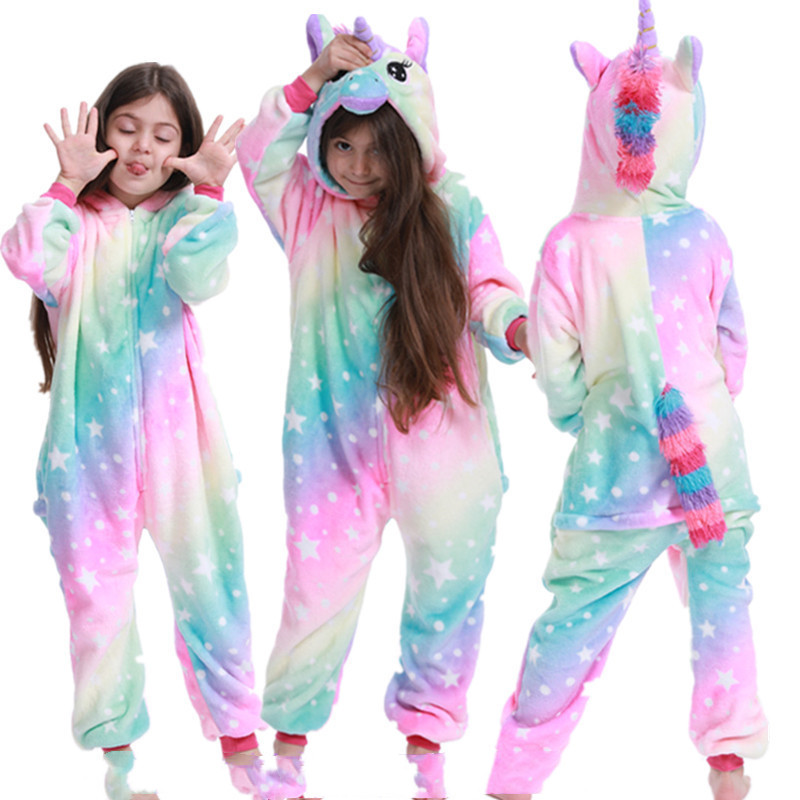 Title 9, Flannel Cartoon One-piece Pajamas