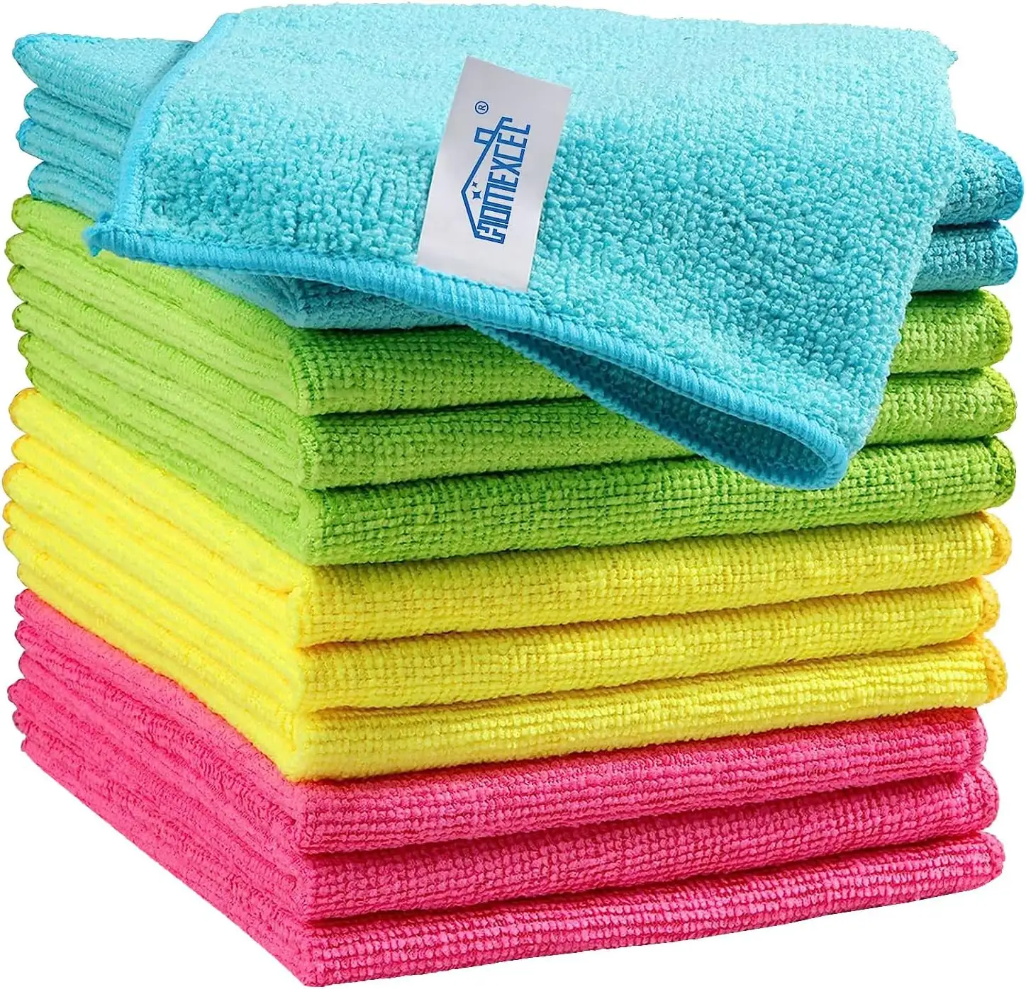 12 Pack Microfiber Cleaning Cloths, Reusable Rags