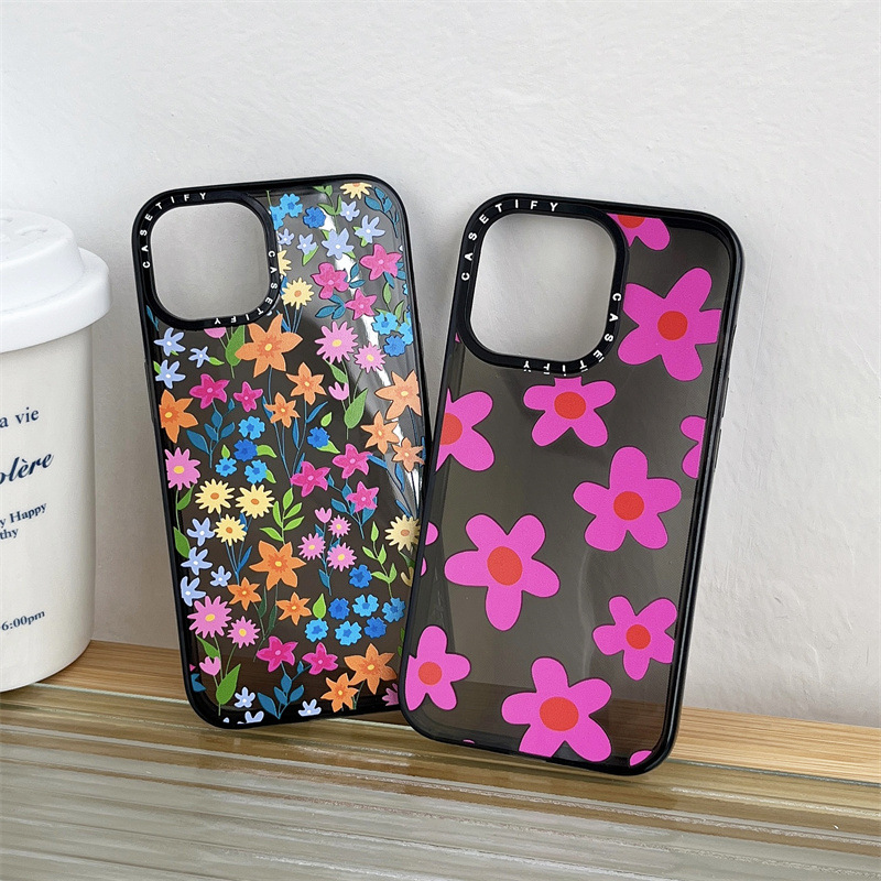 Ins Wind Color Flower Phone Case Anti Fall