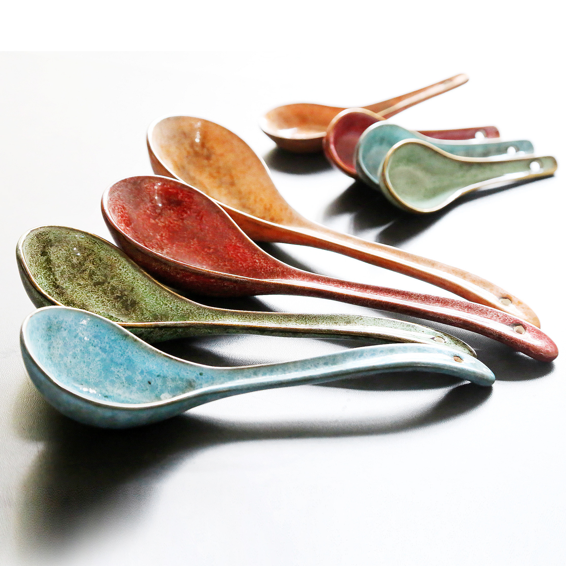 Title 11, Ceramic Long Handled Spoon Household