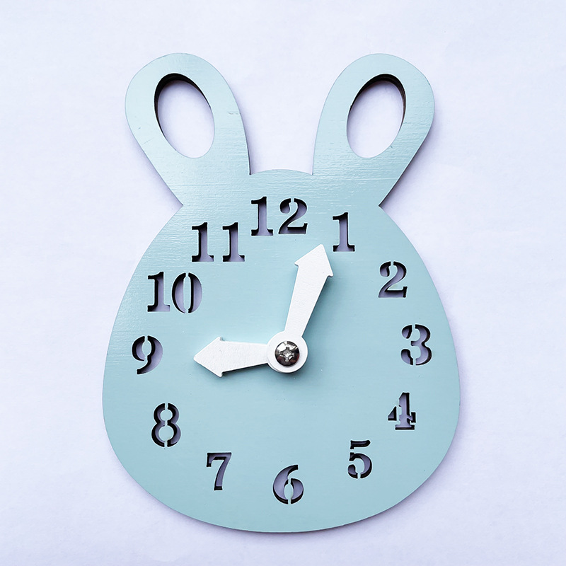 Blue Rabbit Clock