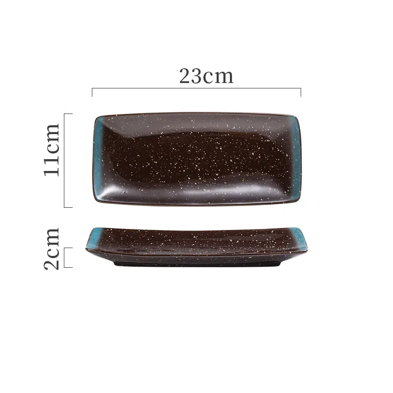 Japanese Ceramic Plates Sushi Dish Tableware Tray Cutlery - 1 Style