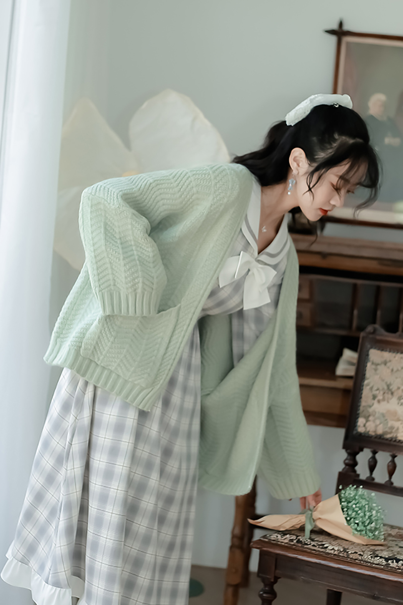 Women's Soft Milk Sweater Coat Cardigan