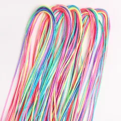 Colourful Ropes For Braiding Hair - 30Fine Pieces - View 1