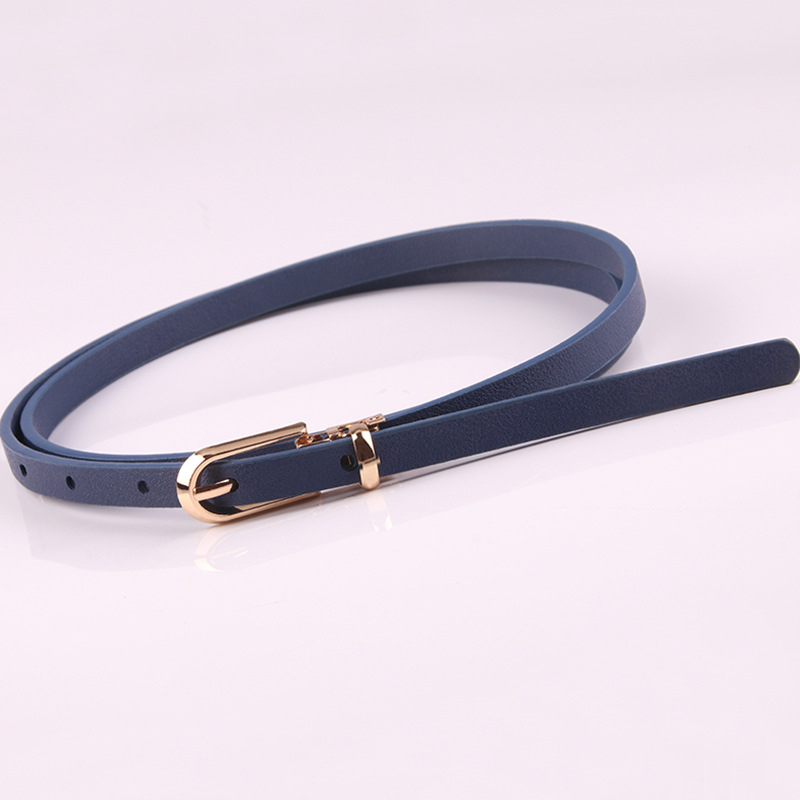 Title 11, Sweater Thin Belt Ladies All-match Pin Buckle P...